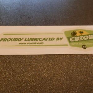 Sticker Cuzoil Proudly lubricated