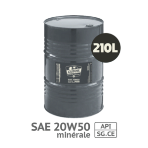 Fut huile 20W50 minérale Cuzoil 210L